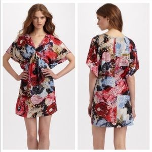 Anthropologie Leifsdottir floral silk dress NWT 8